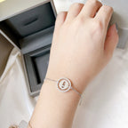 [LUXE]LUCKY MOVE PAVED DIAMOND BRACELET