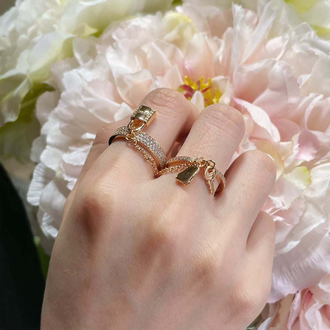 [Luxe] Bague double cloche HM Kelly avec diamants