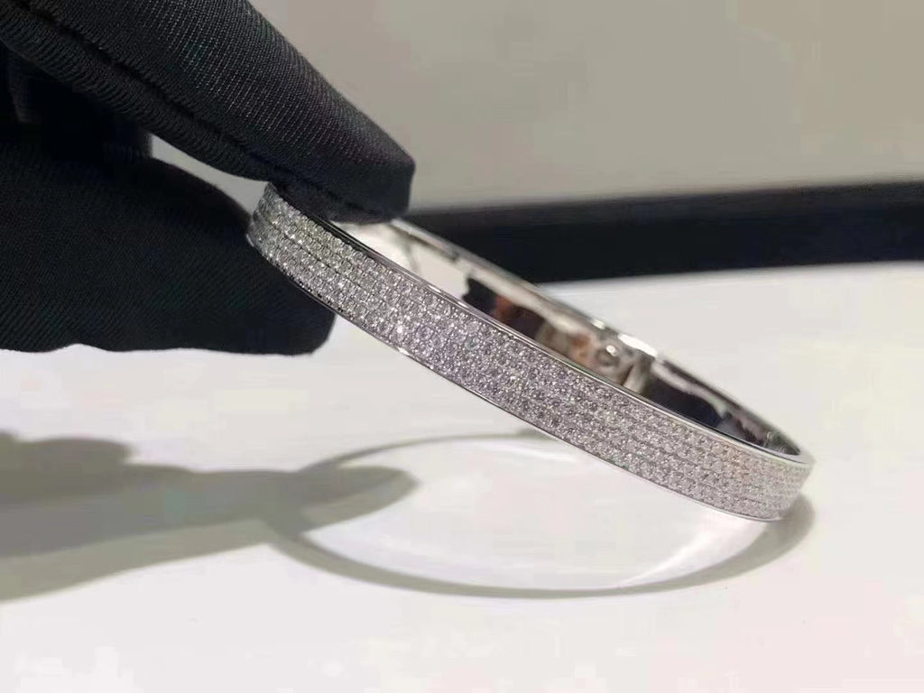 [Luxe] BRACELET HM KELLY EN ARGENT ET DIAMANTS ENTIÈREMENT PAVÉS