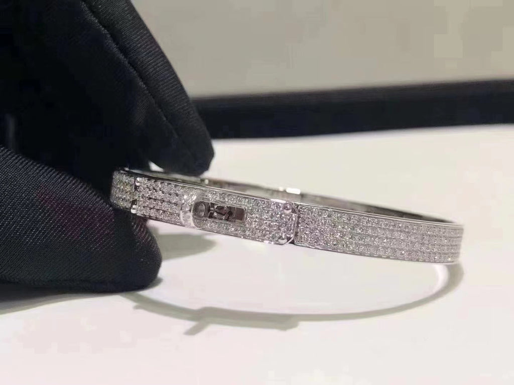 [Luxe] BRACELET HM KELLY EN ARGENT ET DIAMANTS ENTIÈREMENT PAVÉS