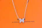 [Luxe]HMネックレス Hレターオーバルシリーズ