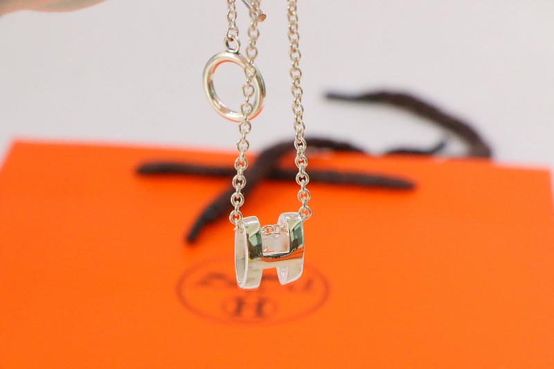 [Luxe]HMネックレス Hレターオーバルシリーズ