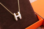 [Luxe]Collier HM CLIC en or émail jaune