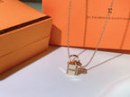 [Luxe]HM アドバンスド ニッチ ロック ヘッド ネックレス ダイヤモンド