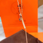 [Luxe] Collier HM Platine Or Rose Diamant