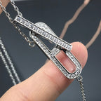 [Luxe] Collier HM Platine Or Rose Diamant
