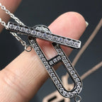 [Luxe] Collier HM Platine Or Rose Diamant