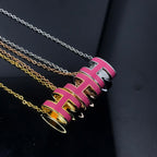 [Luxe]Collier H rose