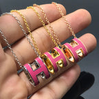 [Luxe]Collier H rose