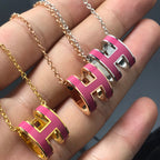 [Luxe]Collier H rose