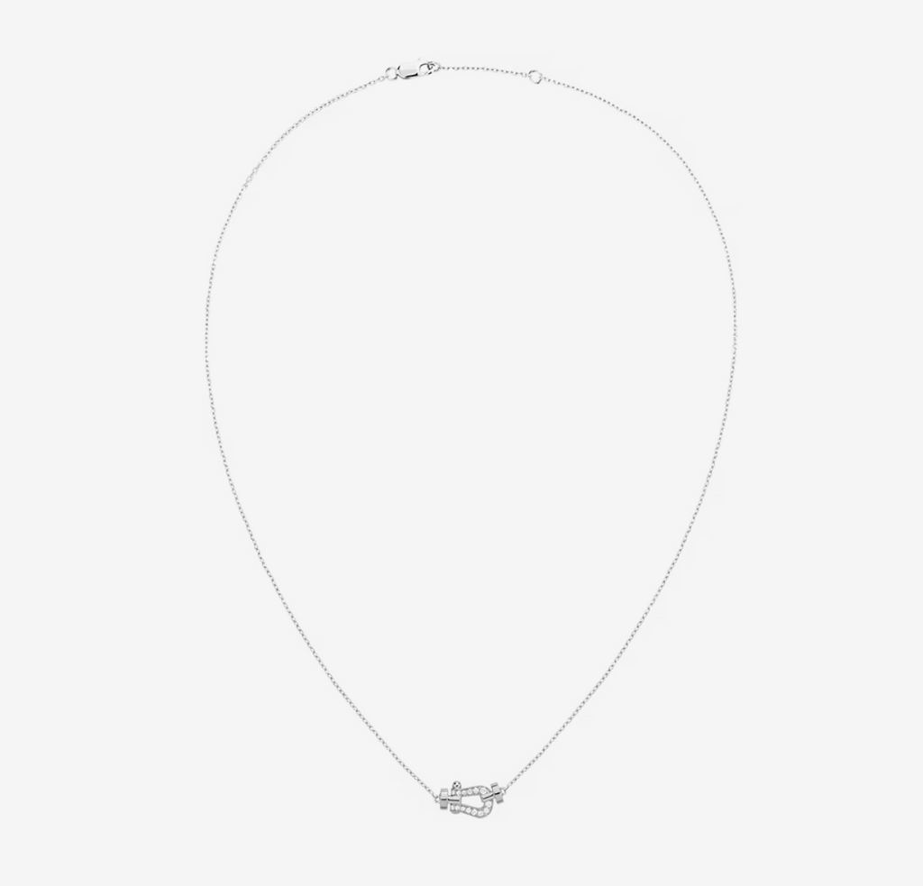 [Luxe] COLLIER FORCE 10 DIAMANTS ARGENT MINI MODÈLE