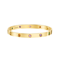 [Okajuri Jewelry]2026 RAINBOW LOVE BRACELET 6.1MM  10 DIAMONDS