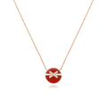 [Luxe]COLLIER JEUX DE DIAMANTS OR ROSE