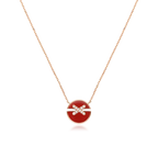 [Luxe]COLLIER JEUX DE DIAMANTS OR ROSE