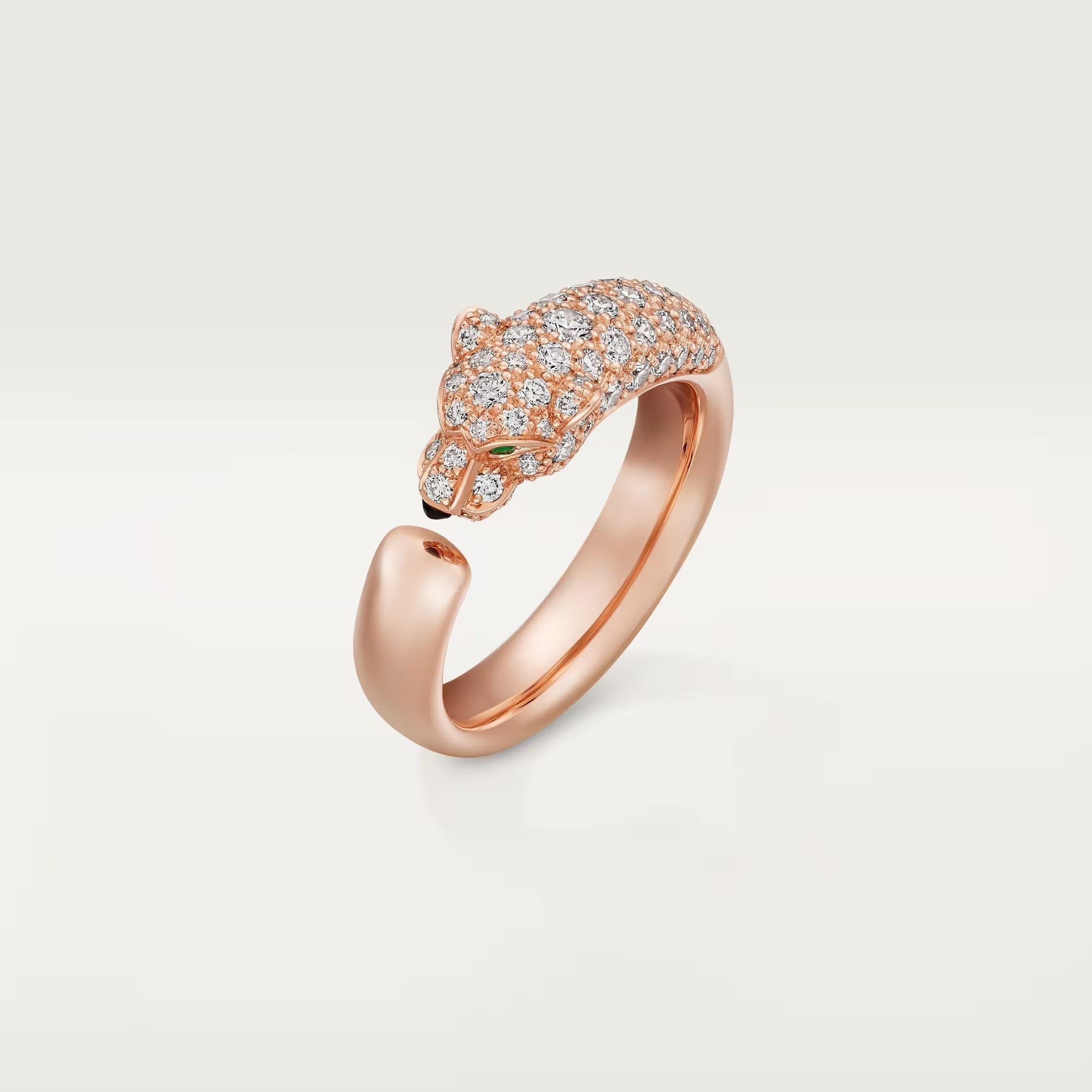 [Luxe Jewelry]PANTHERE HALF DIAMOND SMALL RING