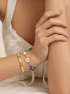 [LUXE] Lucky Spring Butterfly 5-Motif & LOVE Unlimited Bracelet Stack Set