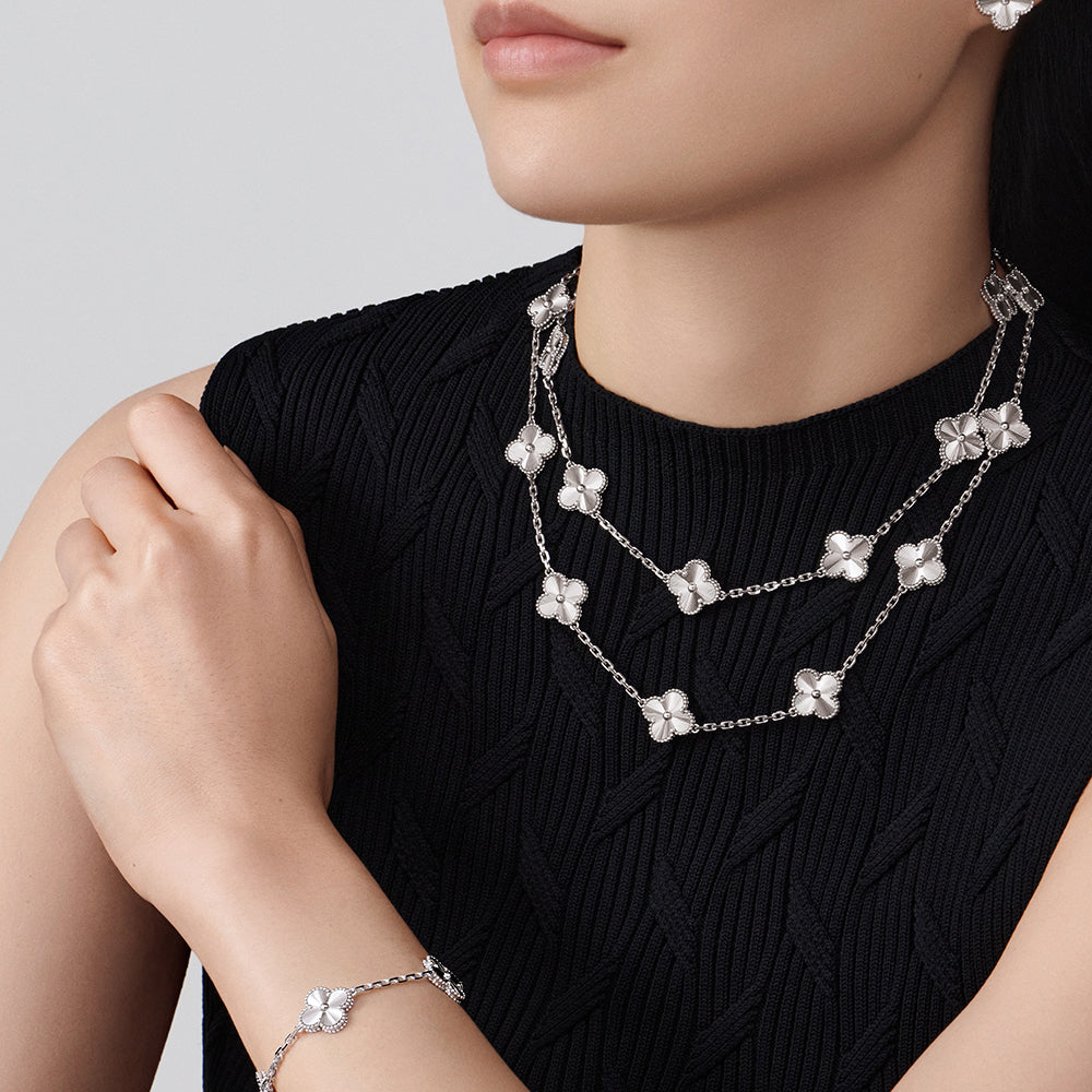 [Luxe]CLOVER 20 MOTIFS DIAMOND SILVER