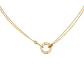 [Luxe Jewelry]LOVE NECKLACE 16MM 2 DIAMONDS