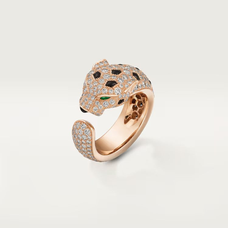 [Luxe Jewelry]PANTHERE SPOTTED FULL DIAMOND MEDIUM RING