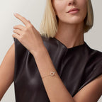 [Luxe Jewelry]LOVE DOUBLE RING FULL DIAMOND BRACELET