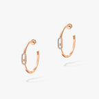 [LUXE]CREOLES MOVE UNO PM DIAMOND EARRINGS