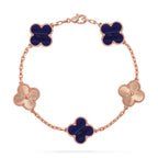 [Luxe]CLOVER 5 MOTIF PURPLE STRIPES BRACELET COLLECTION