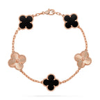 [Luxe] CLOVER 5 MOTIF ONYXS BRACELET COLLECTION