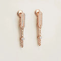 [Luxe]Boucles d'oreilles pendantes en diamants Chaine Chaos