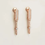 [Luxe]Boucles d'oreilles pendantes en diamants Chaine Chaos