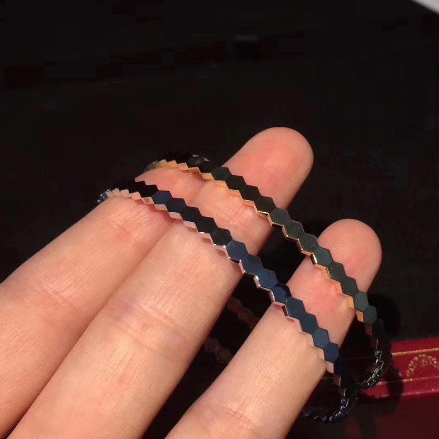 [Luxe]Bracelet en argent avec abeilles