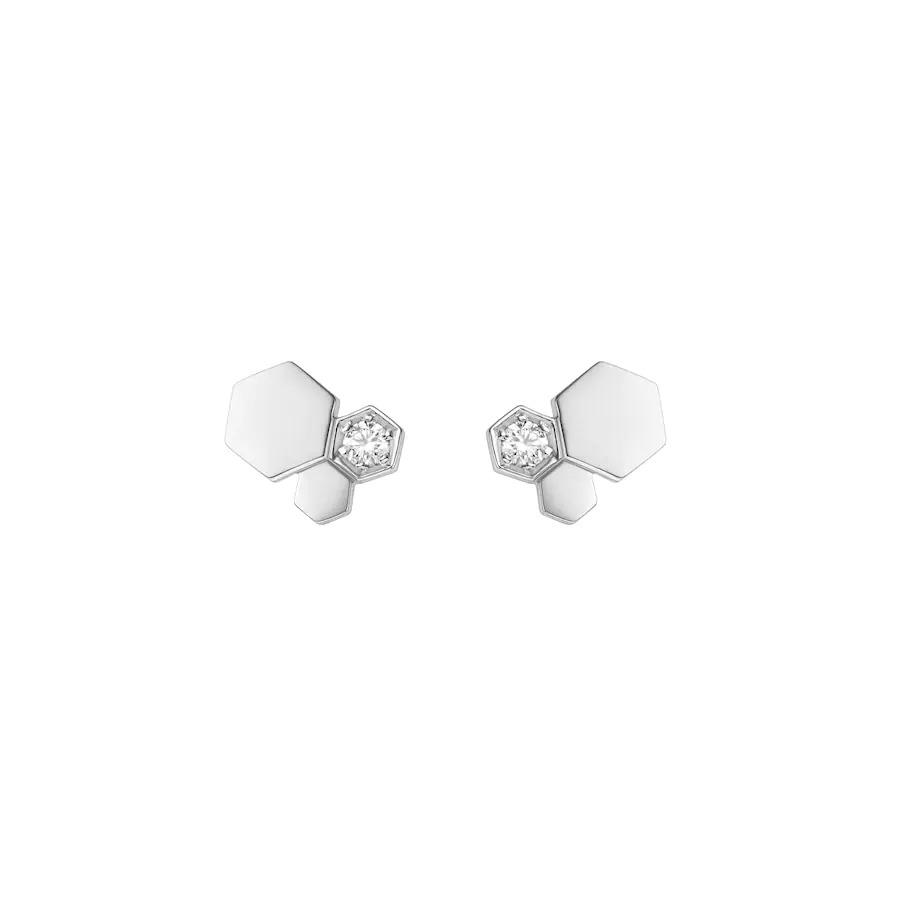 [Luxe]Boucles d'oreilles en argent et diamants Bee Love