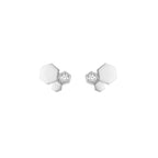 [Luxe]Boucles d'oreilles en argent et diamants Bee Love