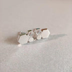 [Luxe]Boucles d'oreilles en argent et diamants Bee Love
