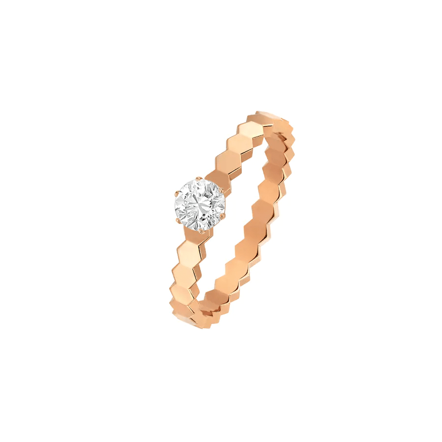 [Luxe]BAGUE BEE LOVE OR ROSE 1 DIAMANT