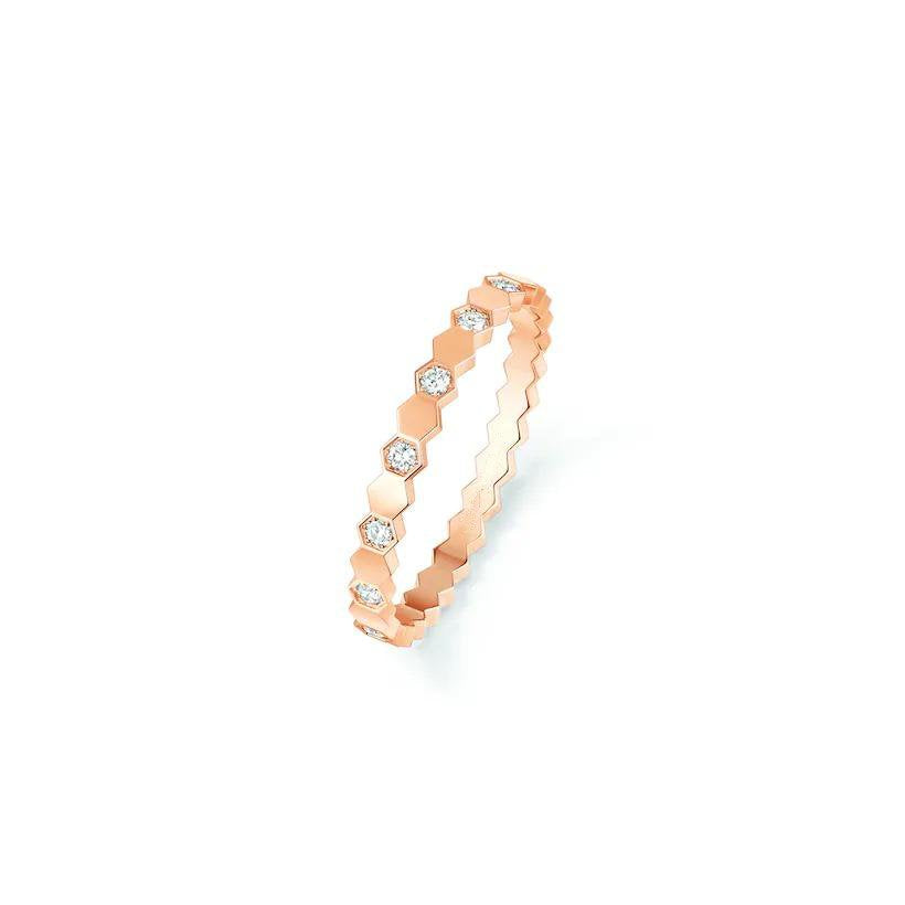 [Luxe]BAGUE BEE LOVE OR ROSE DIAMANT