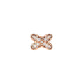 [Luxe]Boucles d'oreilles Jeux de diamants en or rose