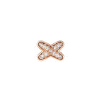 [Luxe]Boucles d'oreilles Jeux de diamants en or rose
