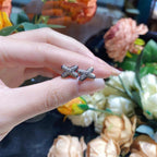 [Luxe]JEUX DE BOUCLES D'OREILLES DIAMANT ARGENT