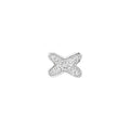 [Luxe]JEUX DE BOUCLES D'OREILLES DIAMANT ARGENT