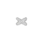 [Luxe]JEUX DE BOUCLES D'OREILLES DIAMANT ARGENT