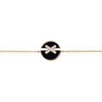 [Luxe]JEUX DE BRACELET ONYX PINK GOLD DIAMOND
