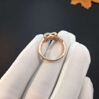 [Luxe]BAGUE JEUX DE DIAMANT OR ROSE