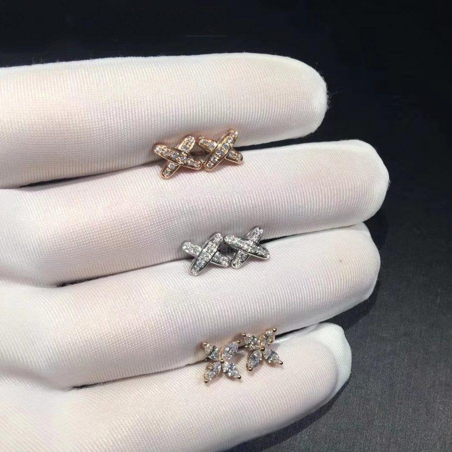 [Luxe]JEUX DE BOUCLES D'OREILLES DIAMANT