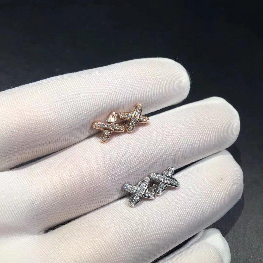 [Luxe]JEUX DE BOUCLES D'OREILLES DIAMANT