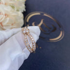 [Luxe]BAGUE LIENS EN OR ROSE ET DIAMANTS