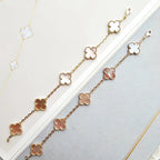 [Luxe] CLOVER 5 MOTIFS  PINK MOP BRACELET COLLECTION