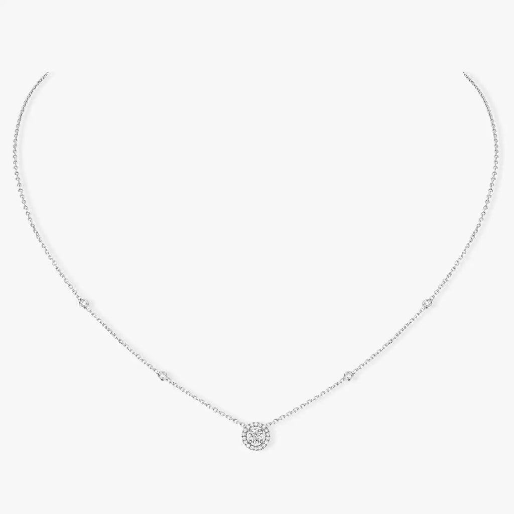 [LUXE]Diamond Necklace 0,20ct Brilliant Shape Joy