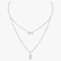 [LUXE]MOVE 2 ROW DIAMOND NECKLACE