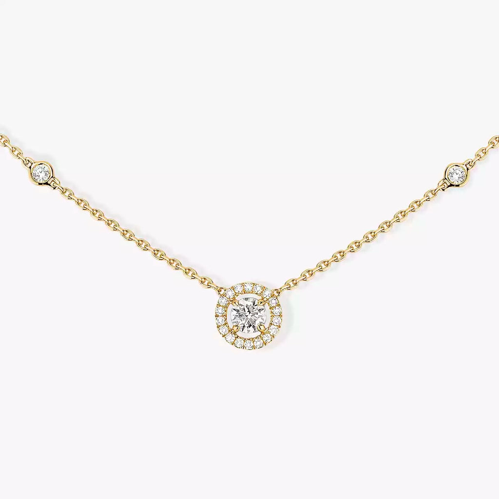 [LUXE]Diamond Necklace 0,20ct Brilliant Shape Joy