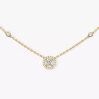 [LUXE]Diamond Necklace 0,20ct Brilliant Shape Joy